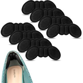 Foam Heel Grips Inserts for Shoe Too Big Heel Pads Cushions for Blisters Pain Relief, Shoe Filler Protectors for Prevent Slip Make Shoe Fits, Rubbing, Loose Shoes (4PairsRosybrown)