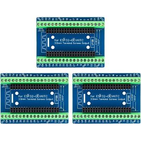 3pcs ESP32 Terminal Breakout Board 38 Pins GPIO Expansion Board Compatible for ESP32-DevKitC 0.9" or 1.0" Size Module in Saudi Arabia