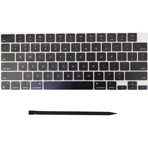 Laptop Keyboard Keycaps Keys Replacement for MacBook Pro/Air Retina 13.6/14/15/16" M2/M3 Pro Model A2681 A3113 A2941 A3114 A2779 A2780 A2918 A2992 A2991 2022-2024 Year (Black)