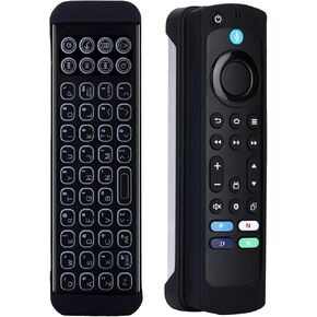 iPazzPort Mini Bluetooth Keyboard (QWERTY Keypad), Backlit Wireless Keyboard Remote, Multimedia Hotkeys Built in Rechargeable Battery, Compatible with AMZ TV Stick 4K Max, Smart TV Accessories.