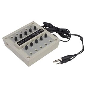 Califone 1210AVPS 10-Position Stereo Jackbox with Volume Control; 10 1/4" Learning Positions, Each with Individual Volume Control Large Enough for Most Groups
