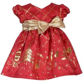 Bonnie Jean Holiday Nutcracker Christmas Dress for Baby, Toddler and Little Girls