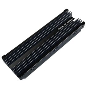 NVMe M.2 Aluminum Heatsink Cooler for 2280 M2 SSD heat sink with Silicone Thermal Pad (black)