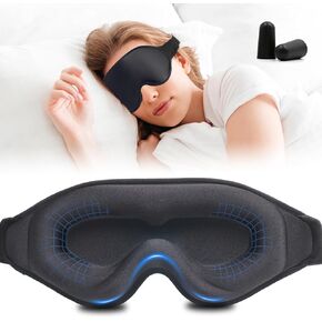 3D Sleep Mask for Men Women - Blackout Eye Mask for Sleeping,N NITZEZY Sleeping Mask Zero Eye Pressure,Eye Covers with Adjustable Strap, Soft & Breathable
