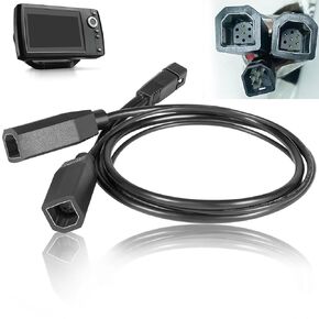 720101-1 9M SIDB Y 9-Pin Side Imaging Dual Beam Splitter Cable Fits for Humminbird for Helix Side Imaging Products & Dual Beam Transducers