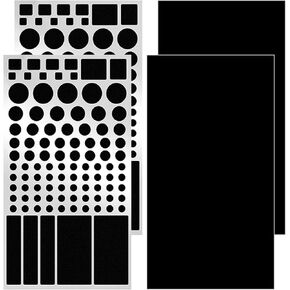 LED Light Blocking Stickers, Blackout Stickers for Electronics Light Dimming Stickers for Routers Blackout Stickers LED Covers Blackout (2 Sheets 50-80% Light Dimming and 2 Sheets 100% Light Blocking)