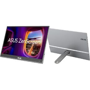 ASUS ZenScreen 16" OLED USB-C portable monitor (MQ16AHE) – Full HD, 100% DCI-P3, 1ms, HDR-10, Mini HDMI, Eye Care, Proximity Sensor, 360° kickstand, Compatible with Laptops, Smartphones, 3 yr warranty