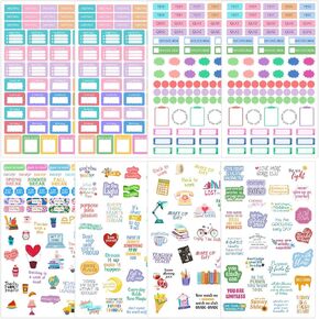 CIEMODA Teacher Planner Stickers,Daily Planners,School Planner Sticker Pack,Happy School Themed Planning Sticker Sheets, Nursing School Planner Planning Sticker Sheets for Educators, Homeschoolers