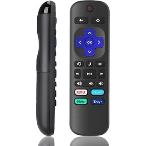 Replacement Remote Control for Roku Smart TV, Universal Remote Compatible for TCL/Onn/Sharp/LG/Sanyo/JVC/Hisense/RCA/Philips/Insignia etc R0KU TVs (Not for RokuStick and Box)