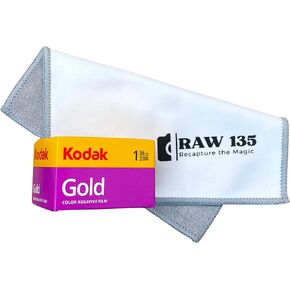 Digital Scans by Raw135™ for 35mm Film roll, 35 mm Film roll Color, Gold 200 35mm Film, Film 35mm roll, Camera Film roll • Microfiber Towel • Gold 200 36 Exp Roll x (1)