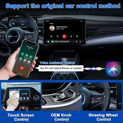 محول CarPlay اللاسلكي 2024، دونجل CarPlay لسيارات CarPlay السلكية OEM، تحويل سلكي إلى CarPlay لاسلكي، يدعم التوصيل والتشغيل عبر الإنترنت، سهل الاستخدام مناسب للسيارات من 2015 وiPhone (أبيض) in Saudi Arabia