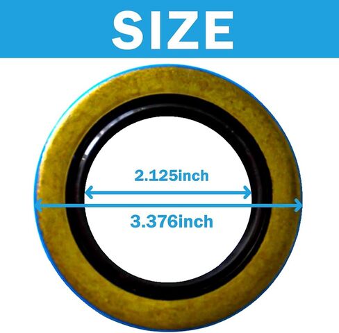 4PCS Trailer Hub Grease Seals E-Z Lube For 5200-7000lbs Axle 2.25 x 3.37 in Kuwait
