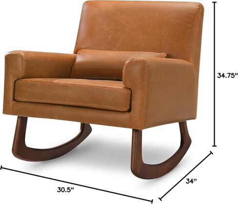 Sleepytime Rocker in Ivory Boucle with Light Legs, Wood, Foam, Greenguard Gold and CertiPUR-US Certified in Kuwait