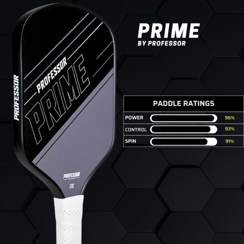 Professor Premier Pickleball Paddle Set of 2 Fiberglass Surface Paddles, 4 Balls, Carrying Bag & Grips - 2024 USAPA Approved!… in Saudi Arabia