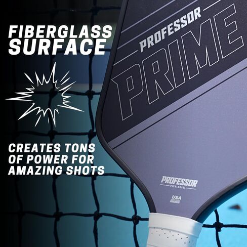 Professor Premier Pickleball Paddle Set of 2 Fiberglass Surface Paddles, 4 Balls, Carrying Bag & Grips - 2024 USAPA Approved!… in Saudi Arabia