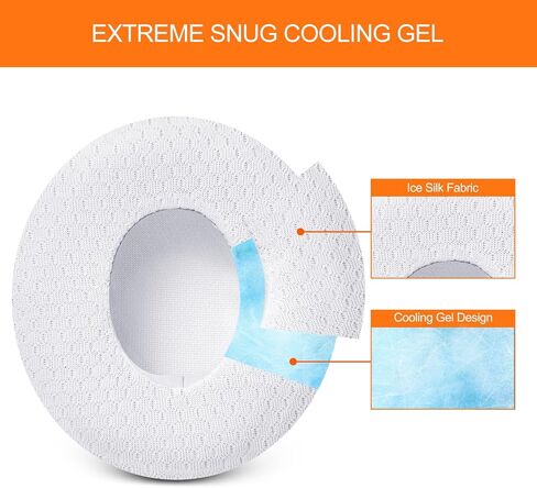 Replacement Ear Pads for Beats Solo 3 - Cooling Gel Earpad Cushions for Solo 2 & 3 Wired Wireless - Headphones Covers with Strong Adhesive Memory Foam (White) in Kuwait