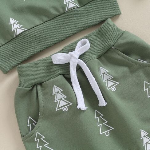 Toddler Infant Baby Boy Christmas Outfits Pants Set Fall Newborn Boys Long Sleeve Sweatshirt Clothes Suit in Saudi Arabia