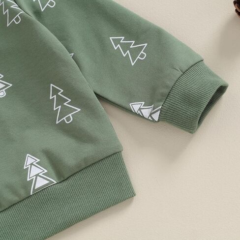 Toddler Infant Baby Boy Christmas Outfits Pants Set Fall Newborn Boys Long Sleeve Sweatshirt Clothes Suit in Saudi Arabia