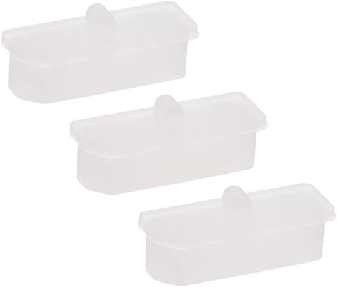uxcell 3 Pcs Clear Ethernet Hub Port Display Port Adapter Anti Dust Cover Cap Protector Plug in Saudi Arabia