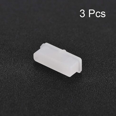uxcell 3 Pcs Clear Ethernet Hub Port Display Port Adapter Anti Dust Cover Cap Protector Plug in Saudi Arabia