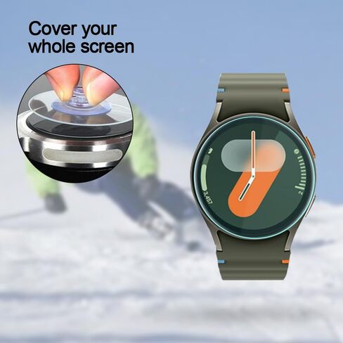 Poyiccot متوافق مع Galaxy Watch 7 47mm Ultra Screen Protector، واقي شاشة من الزجاج المقسى مقاوم للماء HD Clear Film لـ Galaxy Watch 7 Ultra Accessories، 2 Pack in Kuwait