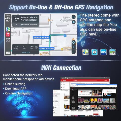 Leadfan Car Radio for Dodge RAM 1500 2500 3500 2002 2003 2004 2005 with Wireless Carplay Android Auto 9" Touch Screen Car Stereo Android Head Unit - WiFi,GPS,38UI + SWC+ AHD Backup Camera in Saudi Arabia
