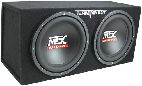 حزمة مضخم صوت السيارة MTX TNP212D2 مقاس 12 بوصة 1200 وات 4 أوم مع حاوية فرعية ومضخم صوت A/B أحادي الكتلة بقدرة 1100 واط ومجموعة أسلاك قياس 8 in Kuwait