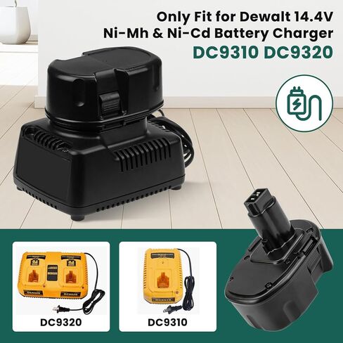 2 حزم 3600 مللي أمبير Ni-Mh DC9091 DW9094 بطارية بديلة لبطارية Dewalt 14.4V متوافقة مع بطارية Dewalt 14.4 فولت XRP DC9091 DW9094 DW9091 DC9094 DE9091 DE9092 DE9038 in Kuwait