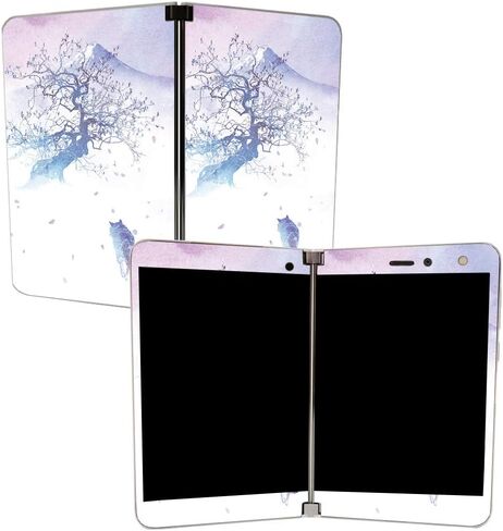 MIGHTY SKINS MightySkins Skin لجهاز Microsoft Surface Duo - طريق طويل إلى Fuji | غطاء ملتف واقٍ ومتين وفريد ​​من نوعه من الفينيل | سهل التطبيق والإزالة وتغيير الأنماط | صنع في الولايات المتحدة الأمريكية in Kuwait