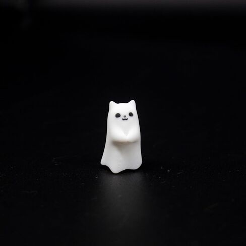 Artisan Keycaps - Cute Ghost Resin Keycaps Custom Escape Handmade Keycap for Mechanical Keyboard Key Cap (Poor Ghost_01, Opaque) in Kuwait