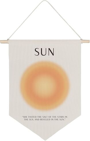 QODUNG Positive Aura Aesthetic Canvas Banner,Sea Minimalist Wall Decor,Abstract Aura Mind Body Canvas Hanging Pennant Flag Banner for Home Bedroom in Saudi Arabia