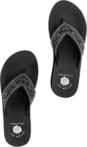 Yellow Box Women's Balat Flatform Sandal, Platform 1.25 inches, Heel 1.75 inches, Medium-High Comfortable Flip-Flop in Saudi Arabia