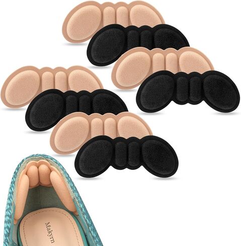 Foam Heel Grips Inserts for Shoe Too Big Heel Pads Cushions for Blisters Pain Relief, Shoe Filler Protectors for Prevent Slip Make Shoe Fits, Rubbing, Loose Shoes (4PairsRosybrown) in Saudi Arabia