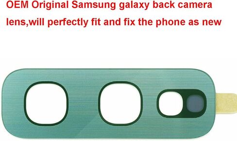 قطعتان من زجاج عدسة الكاميرا الخلفية OEM لهاتف Samsung Galaxy S10E 5.8 بوصة (أخضر) مع أداة لاصقة وإصلاح مثبتة مسبقًا in Kuwait