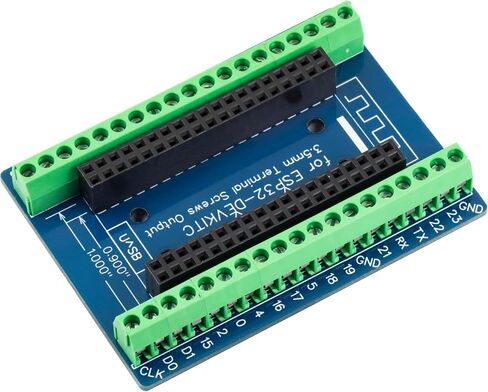 3pcs ESP32 Terminal Breakout Board 38 Pins GPIO Expansion Board Compatible for ESP32-DevKitC 0.9" or 1.0" Size Module in Saudi Arabia