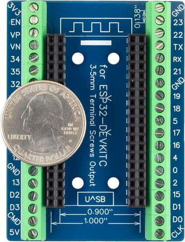 3pcs ESP32 Terminal Breakout Board 38 Pins GPIO Expansion Board Compatible for ESP32-DevKitC 0.9" or 1.0" Size Module in Saudi Arabia