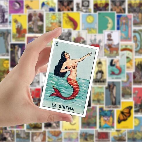 60Pcs Tarot Stickers for Laptop,Water Bottle,Skateboard Phone Aesthetic Future Love Fortune Waterproof Vinyl Myth Magic Astrology Divination Sticker Decal for Teens Adults Girls (Yellow-Tarot) in Saudi Arabia
