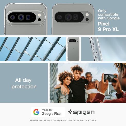 حلقة MagFit معدنية فائقة الهجين من Spigen مصممة لحافظة Pixel 9 Pro XL (2024) [مضادة للاصفرار] [حماية من الدرجة العسكرية] متوافقة مع MagSafe - أبيض in Saudi Arabia