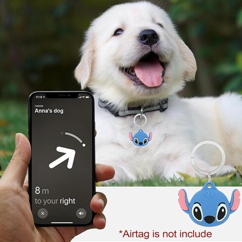 غطاء حافظة لطيف من السيليكون لعلامة Airtag، الأصدقاء الكرتون الناعم متوافق مع حامل بطاقة Apple Air Tag للمفاتيح / الأمتعة / الأطفال / الحيوانات الأليفة / الكلب / القط / الياقة / حقيبة الظهر / حامل حامي السيارة ضد الضياع مع سلسلة المفاتيح in Saudi Arabia
