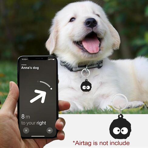 غطاء حافظة لطيف من السيليكون لعلامة Airtag، الأصدقاء الكرتون الناعم متوافق مع حامل بطاقة Apple Air Tag للمفاتيح / الأمتعة / الأطفال / الحيوانات الأليفة / الكلب / القط / الياقة / حقيبة الظهر / حامل حامي السيارة ضد الضياع مع سلسلة المفاتيح in Saudi Arabia