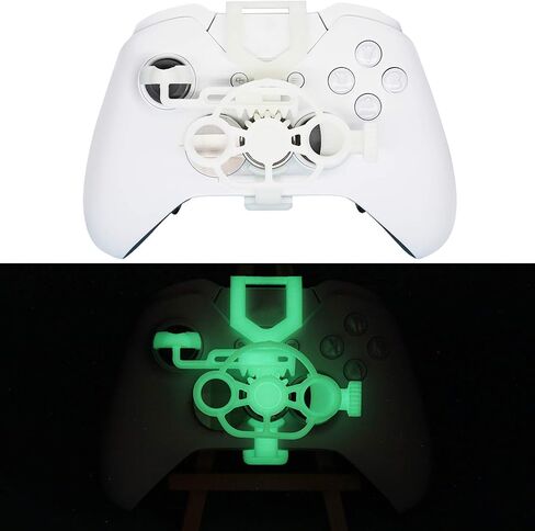 XHSESA لجهاز التحكم في عجلة القيادة لجهاز Xbox One Mini، ملحق بديل لألعاب السباق Xbox (أخضر مضيء) in Saudi Arabia