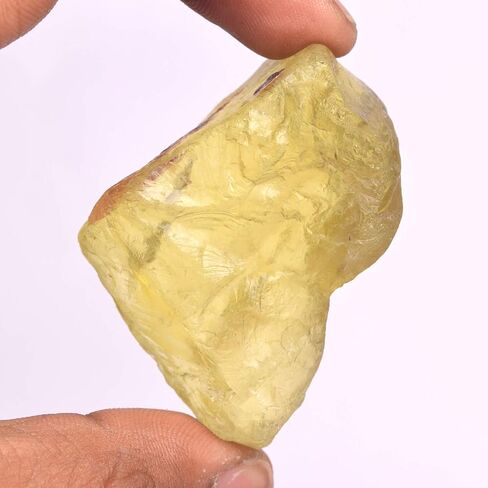 REAL-GEMS Crystal Stone Raw Topaz Mineral 99.50 Ct Rough Natural Lemon Topaz Uncut Raw Rock Gemstone in Saudi Arabia