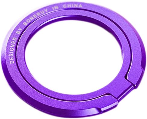 Removable Magnetic Phone Ring Holder for MagSafe Phone Grip Finger Holder Stronger Magnet for MagSafe Finger Grip Kickstand Cell Phone Accessories (Purple) in Saudi Arabia