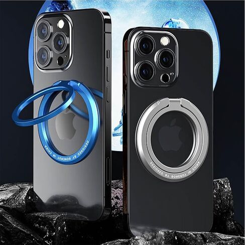 Removable Magnetic Phone Ring Holder for MagSafe Phone Grip Finger Holder Stronger Magnet for MagSafe Finger Grip Kickstand Cell Phone Accessories (Purple) in Saudi Arabia