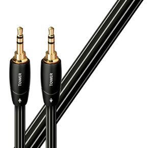 AudioQuest 1.5m Tower 3.5mm Audio Cable 1.5m 3.5mm Black - Audio Cables (3.5mm, 3.5mm, Copper, 1.5m, Black)