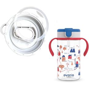 Evorie Replacement Silicone Gasket Sealing Ring Sippy Cup Toddler Weighted Straw Water Bottle (7 Oz)