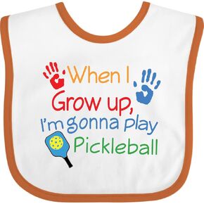 inktastic Future Pickleball Player Baby Bib