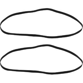 Create idea 2pcs Black Rubber Record Belt for Gramophone Turntables Player Belt Turntable Belt Phonograph Replacement Belt 190mm Folded Length 5mm Width