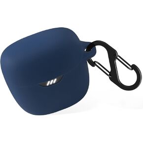 حافظة سيليكون من Geiomoo لجهاز JBL Tune Flex، غطاء واقٍ مزود بحلقة تسلق (أسود) in Kuwait