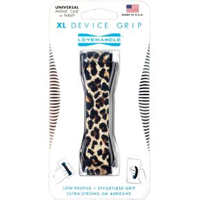 LOVEHANDLE Tablet/XL Grip for Most Tablets and Large Smartphones, Leopard